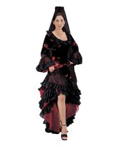 Tabi&#39;s Characters Women&#39;s Black Spanish Flamenco Dancer Costume Dress Large - £229.35 GBP+
