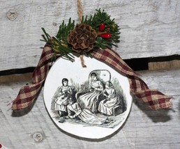 Frank Thayer Merrill vintage inspired Little Women ornament or wall-hanging - £11.74 GBP