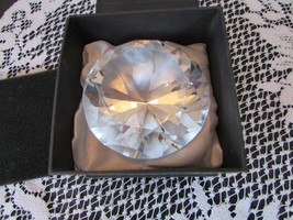Rosenthal Crystal Diamond Paperweight Boxed 3.25&quot;W - $18.01 CAD