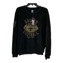 NFL Team Apparel Mens Shirt Size Large Black Fleece New Orleans Saints F... - $31.99