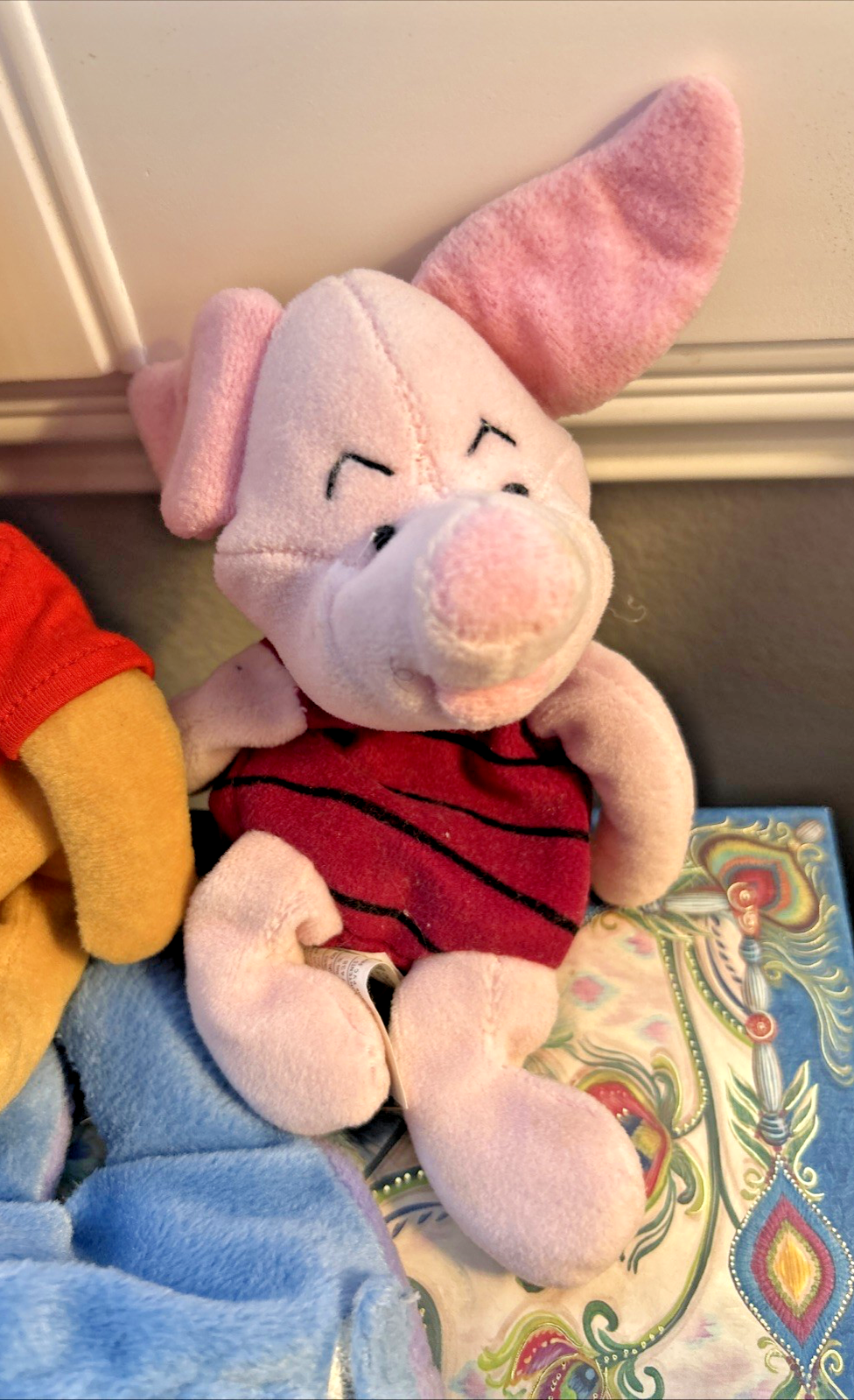 Disney Winnie The Pooh 8” Bean Bag Plush + Tigger  + Piglet & Eeyore, Pre-Owned Item image 5
