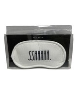 RAE DUNN Sleep Mask “Sshhhhh” 100% Cotton  New White - £7.87 GBP