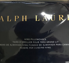 Ralph Lauren 624 Solid Sateen 1pc King Flat Polo Navy Nip - $93.74