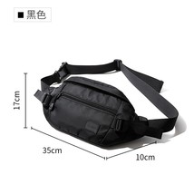 Men&#39;s Bag Oxford Waterproof 7.9inch Flat Crossbody Bag Sport Waist Bag for Men w - £21.36 GBP