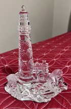 Vintage Lenox Fine Crystal Lighthouse - House And Ocean Waves made in Ge... - $43.78
