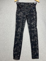Spanx Faux Leather Camo Leggings Wmn Large Sport Casual Stretch Shaping Gym - £24.89 GBP