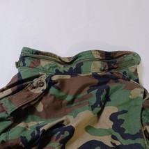 Military Field Jacket Woodland Camo Cold Weather Coat Men’s Medium With Liner image 6