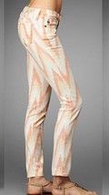 Adriano Goldschmied Women&#39;s Jeans Stilt Orange White Skinny Size 28 NWT - £76.75 GBP