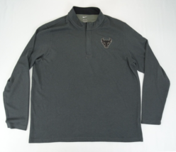 Nike Victory Bulls 1/2 Zip Up DRI-FIT Golf Pullover Charcoal Gray XXL BV... - $18.95