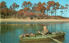 Beaver Dam Kentucky Unposted Postcard Boat Duck Hunter Vintage &quot;Nycechrome&quot; - £11.65 GBP