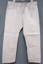 Levi’s 501 Buttonfly Grey Denim Jeans Men&#39;s Size 42x34 - £15.71 GBP