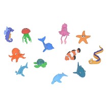 WILD REPUBLIC Ocean Babies Figurines Tube, Octopus, Shark, Dolphin, Sea Turtle,  - £28.78 GBP