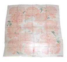 Hermes Scarf Les pivoines 90 CM Chiffon Silk Mousseline Flowers Peony Pink - £389.73 GBP