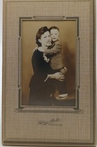 Vintage 1940s Mother &amp; Son Portrait Photo In Hebner Studios Lexington - $28.06