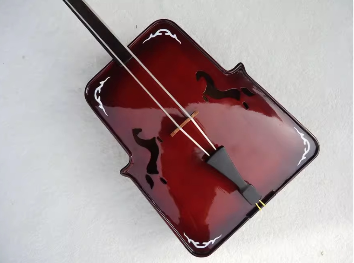 Morin khuur matouqin ebony burgundy Inner Mongolia string instruments - $755.00