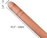 47&#39;&#39; Extra Long Baker Thin Rolling Pin Oklava Professional Wooden Roller - £45.93 GBP