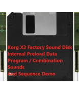 Factory Restore Floppy Disk for Korg X3 Synth Preload Data Sounds, Seque... - £9.33 GBP