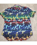 Robert Graham CUL DE SACK Print Short Sleeve Classic Shirt Size Xl - £52.35 GBP