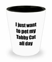 Tabby Cat Shot Glass Lover Mom Dad Funny Gift Idea For Liquor Lover Alcohol 1.5o - £10.26 GBP