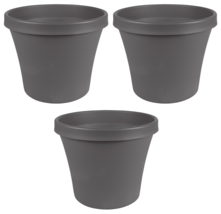 Tapered Planter 10.7" H x 12.8" D Resin, Charcoal, Bloem TR12908 TerraPo... - $34.64 Tapered Planter 10.7" H x 12.8" D Resin, Charcoal, Bloem TR12908 TerraPo... - $34.64