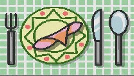 Pepita Napkin Setting Needlepoint Canvas - $45.00+