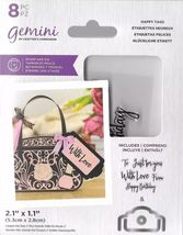 Crafter&#39;s Companion. Gemini. Happy Tags Stamp &amp; Die Set. - $6.00