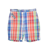 Polo Ralph Lauren Plaid Shorts Mens 36 Bermuda Prep Madras 100% Cotton - £22.44 GBP
