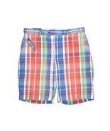 Polo Ralph Lauren Plaid Shorts Mens 36 Bermuda Prep Madras 100% Cotton - £22.60 GBP