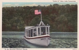 Sadie H. Boat Lake Taneycomo Missouri MO Ozarks Postcard C16 - £2.35 GBP