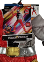 Power Rangers Red Boys 2 Piece Costume Medium 8 to 10 New Halloween Cosplay - £12.34 GBP