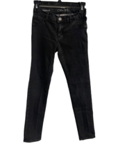 Cherokee Skinny Jeans Girls Size 12 Black Adjustable Waist - £9.60 GBP