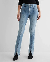 Express Mid Rise Seamed Front Vent Skyscraper Jeans, 6R - $49.50