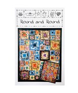 Round and Round Quilt PATTERN QC169 Quilt Country Log Cabin Four Patch Q... - £7.07 GBP