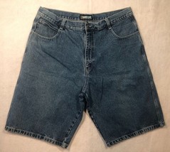Vintage Southpole Jean Shorts Jorts Medium Wash Denim Baggy Loose Fit Me... - $24.49