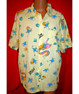 ADVENTURE TIME Cartoon Network Button Down SHIRT XL New FINN JAKE BMO - $37.63 CAD