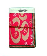 Handmade  POCKET DIARY NOTE BOOK OM PRINT paper diary journalsx - $188.35 MXN