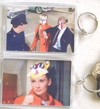 BREAKFAST AT TIFFANY&#39;S Keychain Cat Holly Golightly Audrey Hepburn Key C... - $7.99