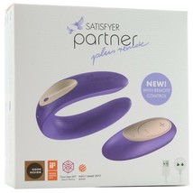 SATISFYER PARTNER PLUS COUPLES RECHARGEABLE VIBE WITH REMOTE CONTROL VIBRATOR - £39.16 GBP