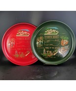 Puerto Rico 10.5&quot; Plastic Souvenir Serving Trays, Vintage 1960s MCM Set ... - $540.55 MXN