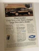 1992 Chevrolet Cavalier Vintage Print Ad Advertisement pa16 - £5.44 GBP