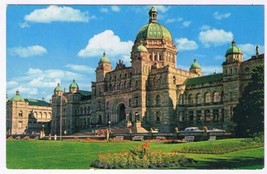 Postcard Parliament Buildings Victoria British Columbia BC - £2.32 GBP