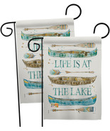 Life At The Lake Garden Flags Pack 13 X18.5 Double-Sided House Banner - £23.15 GBP