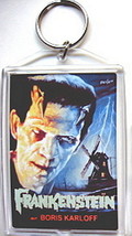 Frankenstein Keychain Key Chain Windmill Poster Boris Karloff 1931 Monster - £6.28 GBP
