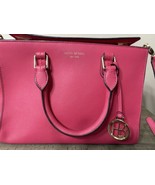 Henri Bendel Turn lock Satchel In Pink Pre Owned W/ Shoulder Strap - $136.77 CAD