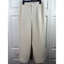 Lauren Ralph Lauren Tan Wide Leg Silk Trouser Pants Size 12P - £31.62 GBP