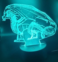 DRAGON 3D Night Light USB Touch Bedside Lamp 7 Colors Changing LED Lamps - £7.82 GBP+