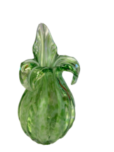 Vintage Green Opalescent Jack in Pulpit Vase - £58.99 GBP