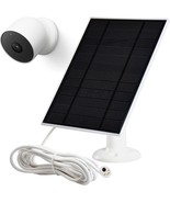 Solar Panel Charger for Google Nest Cam Outdoor or Indoor Battery 2nd Ge... - £40.92 GBP
