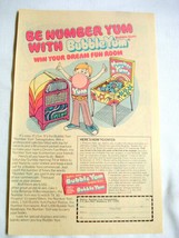 1979 Color Ad Bubble Yum Bubble Gum Be Number Yum - £6.38 GBP