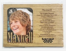 MAXWELL Personalized Name Profile Laser Engraved Wood Picture Frame Magnet - $9.90